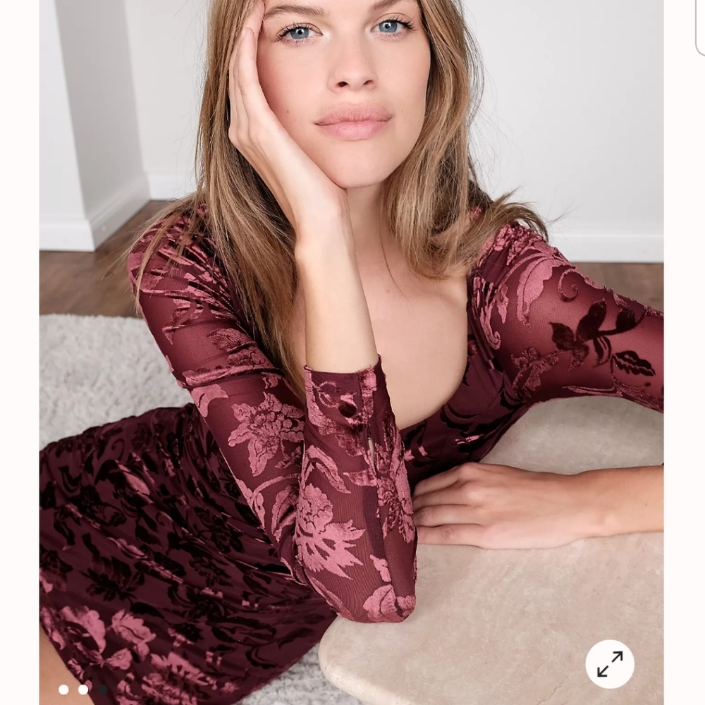 🌹NWT Free People Velvet Slip Dress SOLD